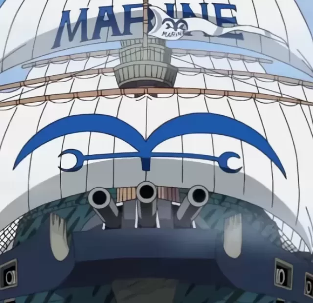 One Piece - Navio da marinha